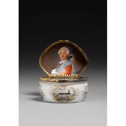 Snuffbox with architectural views and a portrait of Ludwig Günther II of Schwarzburg-Rudolstadt
